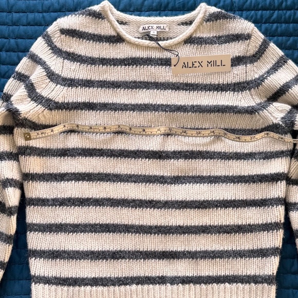 NWT Alex Mill Jamie Striped wool/mohair sweater S - Picture 3 of 4